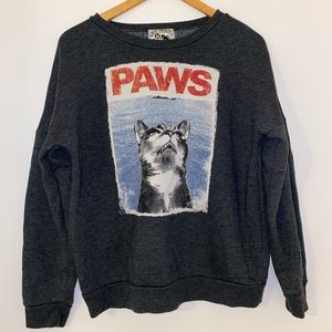paws sweatshirt medium